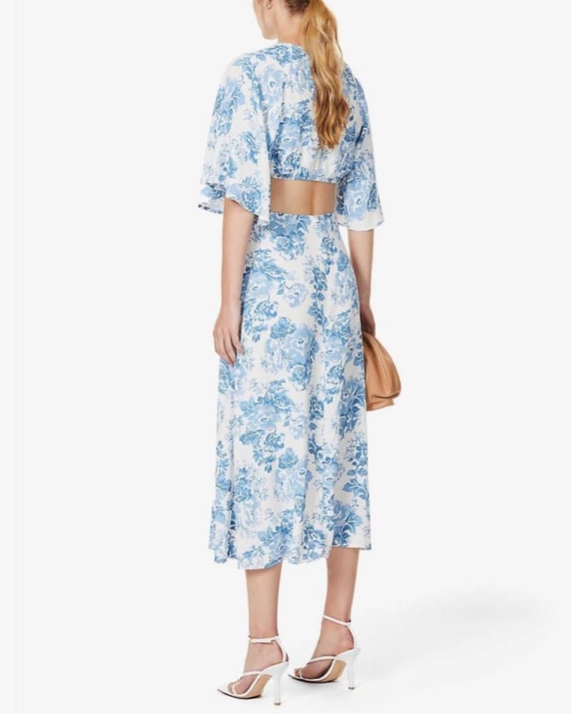 Reformation Benny Cutout Crepe Midi  - Image 2