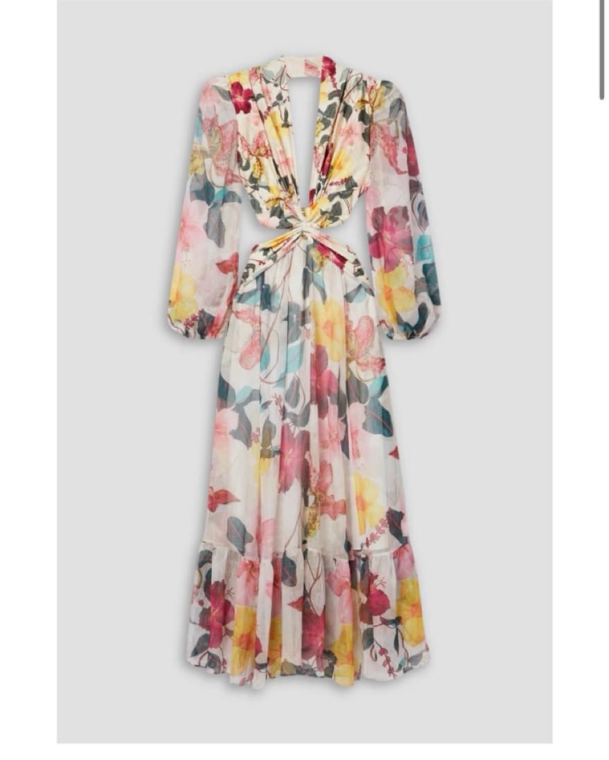 Patbo Hibiscus Cutout Maxi Dress - Image 1