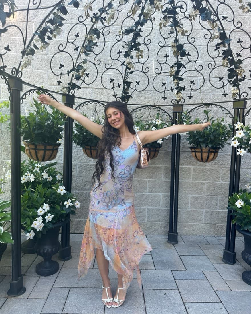 VIRAL RARE Vintage Fairy Beaded Dress<3 - Image 4