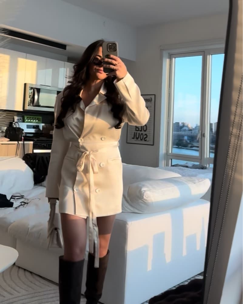 Shona Joy La Lune Ivory Blazer Dress - Image 6