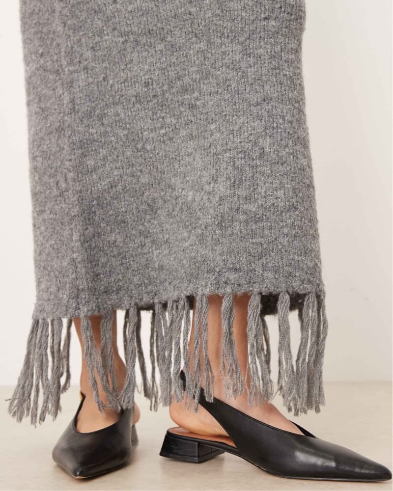 Grey Fringe Skirt set - Image 4