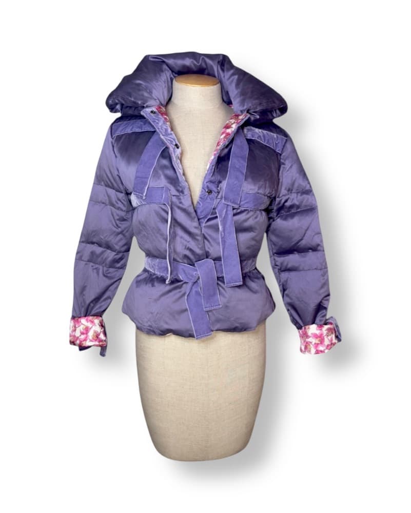 Luxurious Silk Puffer Jacket - Image 1