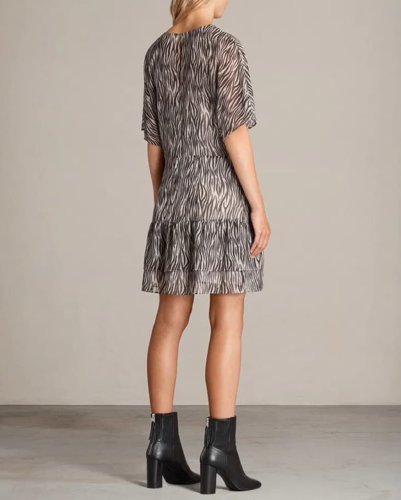 All Saints Marley Zebra Dress - Image 4