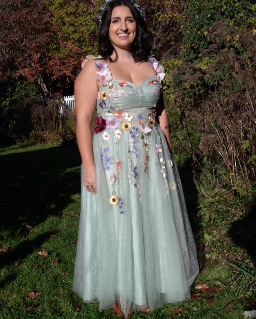 Floral Tulle Gown Halloween costume - Image 2