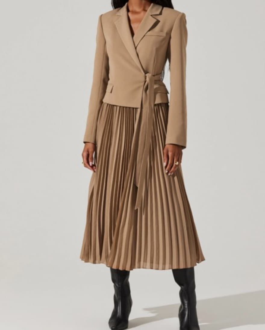 ASTR Sekani Mixed Media Dress - Image 3