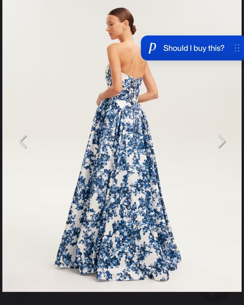 Milla Blue Hydrangea Dress - Image 2