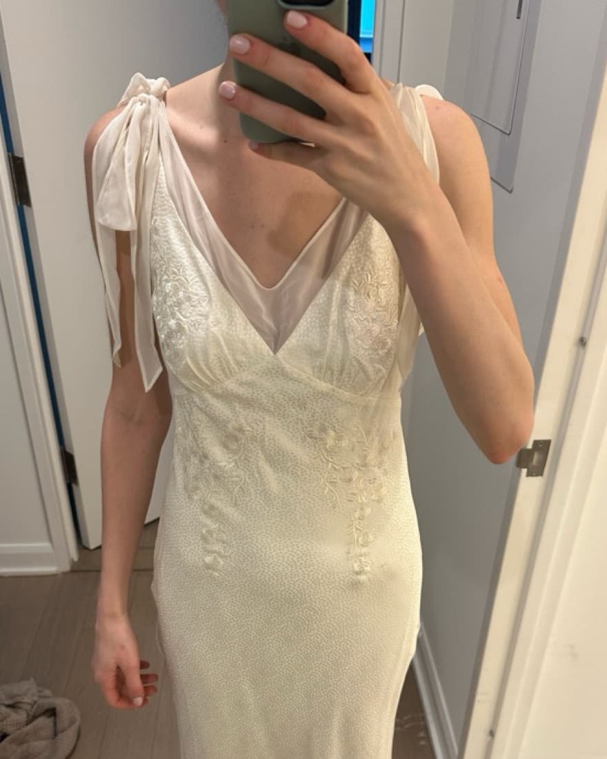 Saloni Ivory Dress - Image 2