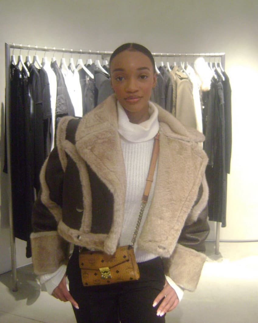 Cracked Leather 2 In 1 Jacket With Fur - Image 4