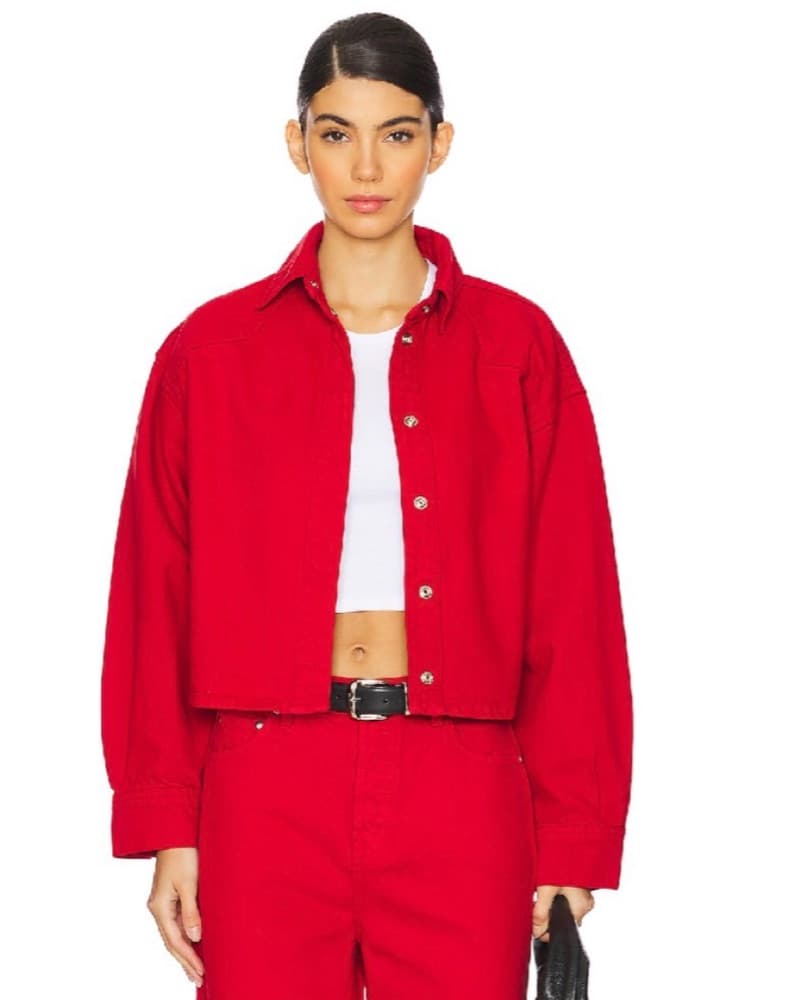 Lovers And Friends Short Boxy Cherry Red - Image 1