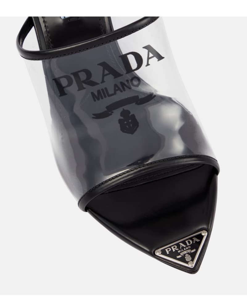 Chic Prada Clear Slip-On Heels - Image 4