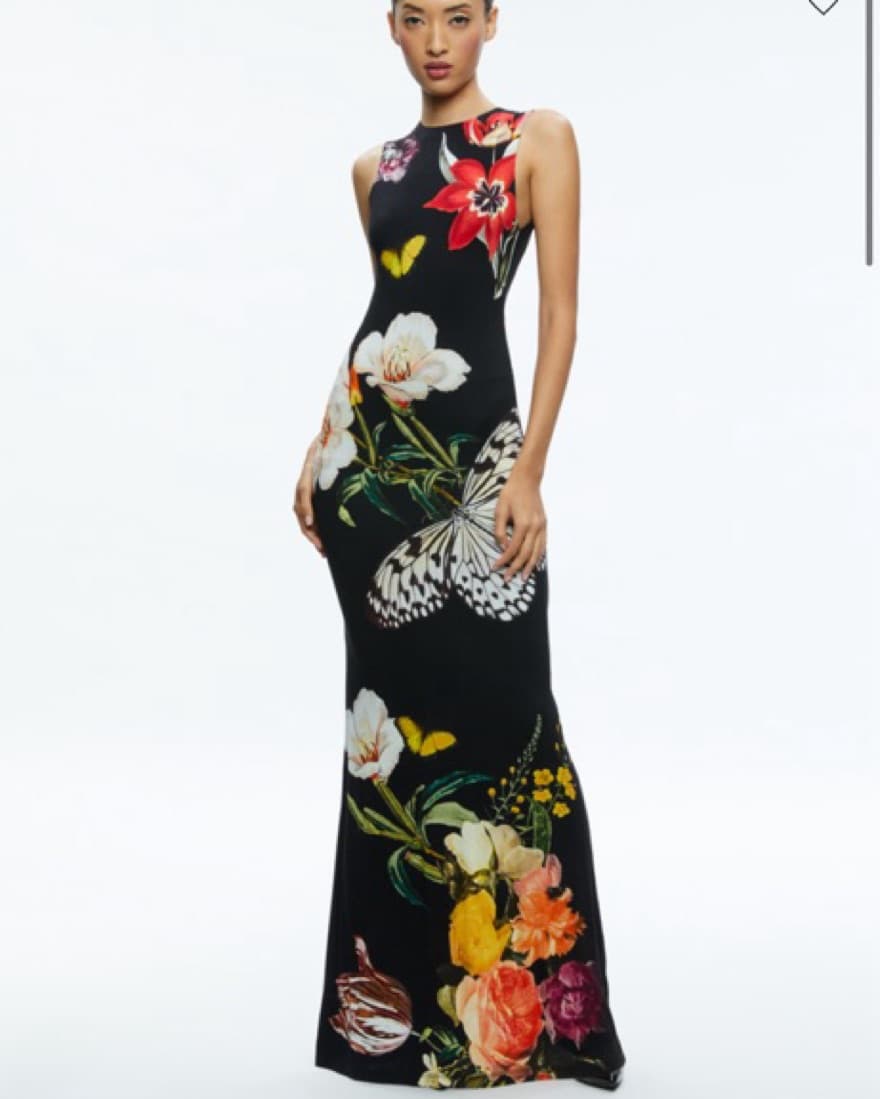 Alice And Olivia Delora Floral Maxi Dres - Image 1