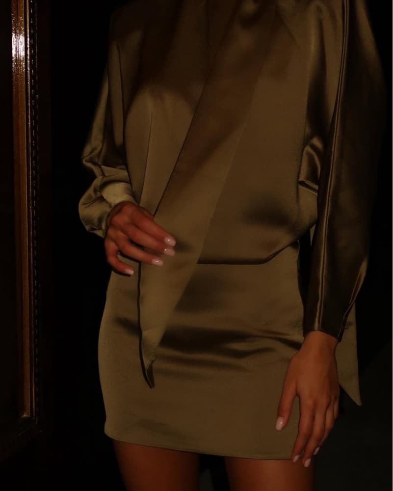 Naia Satin Dress  - Image 5