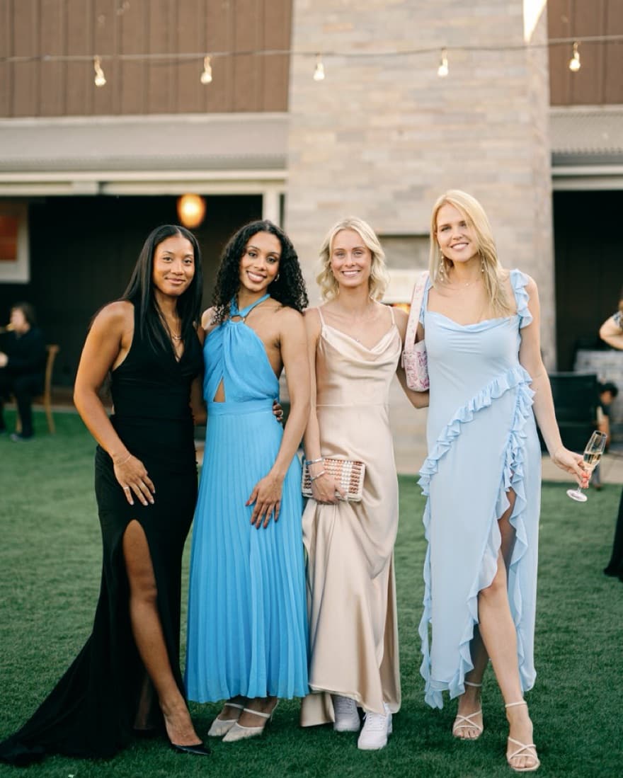 House Of CB - ARIELA Blue Ruffle Maxi - Image 3