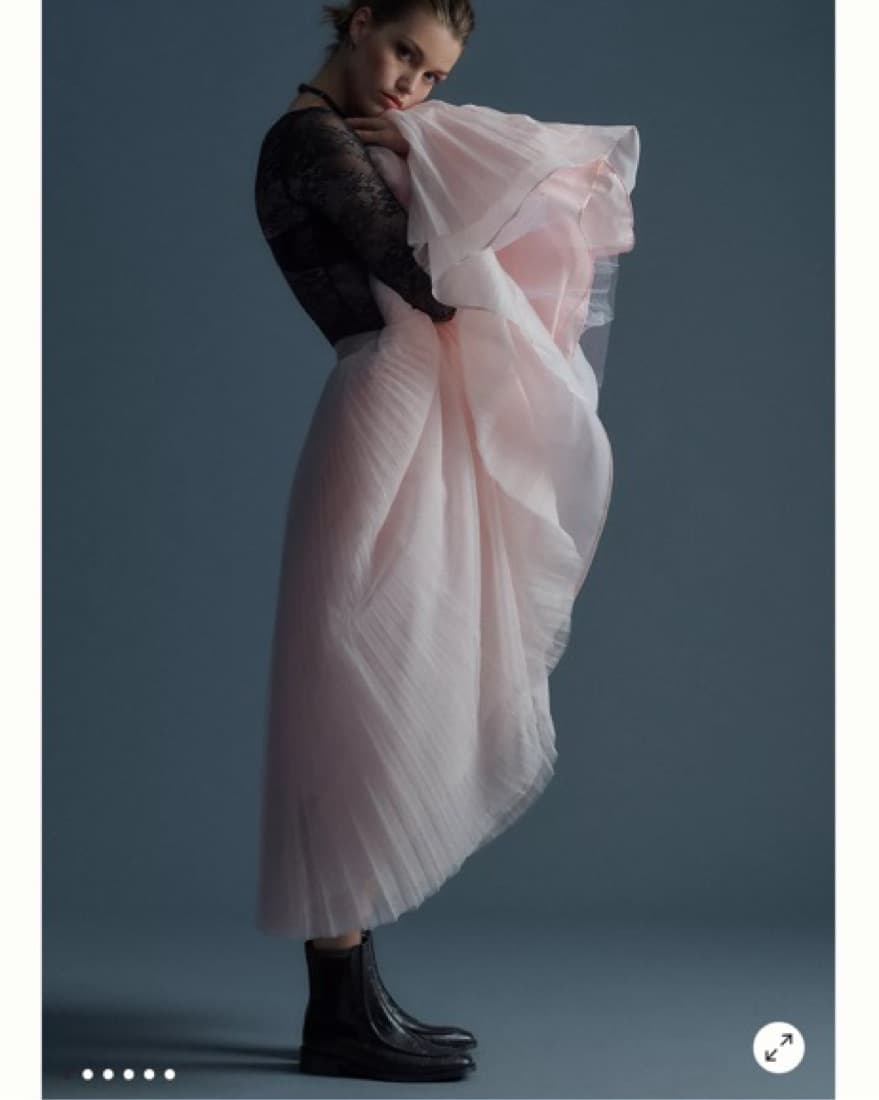 Anthropologie Blush Pink Ballerina Skirt - Image 3