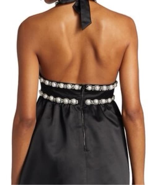 Alice & Olivia Laurena Pearl Mini Dress - Image 3