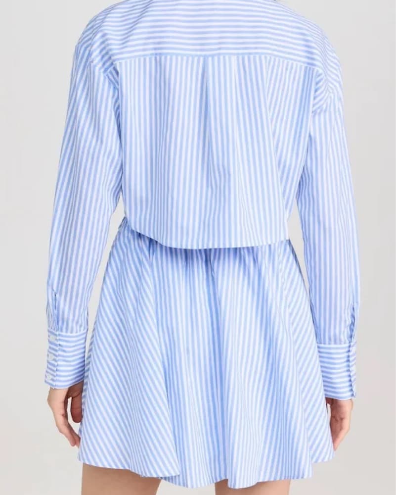 O.P.T Striped Long Sleeve Dress - Image 3