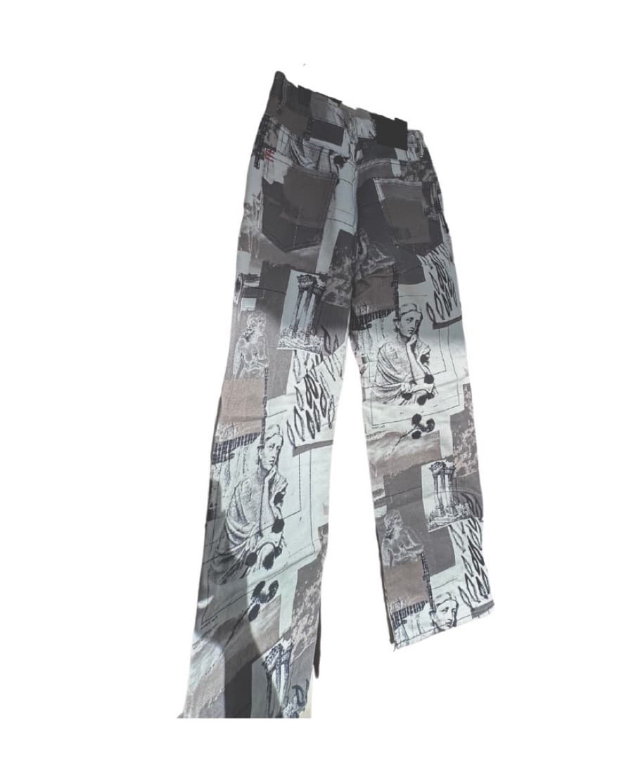 BDG Grey Printed Trousers - Image 2