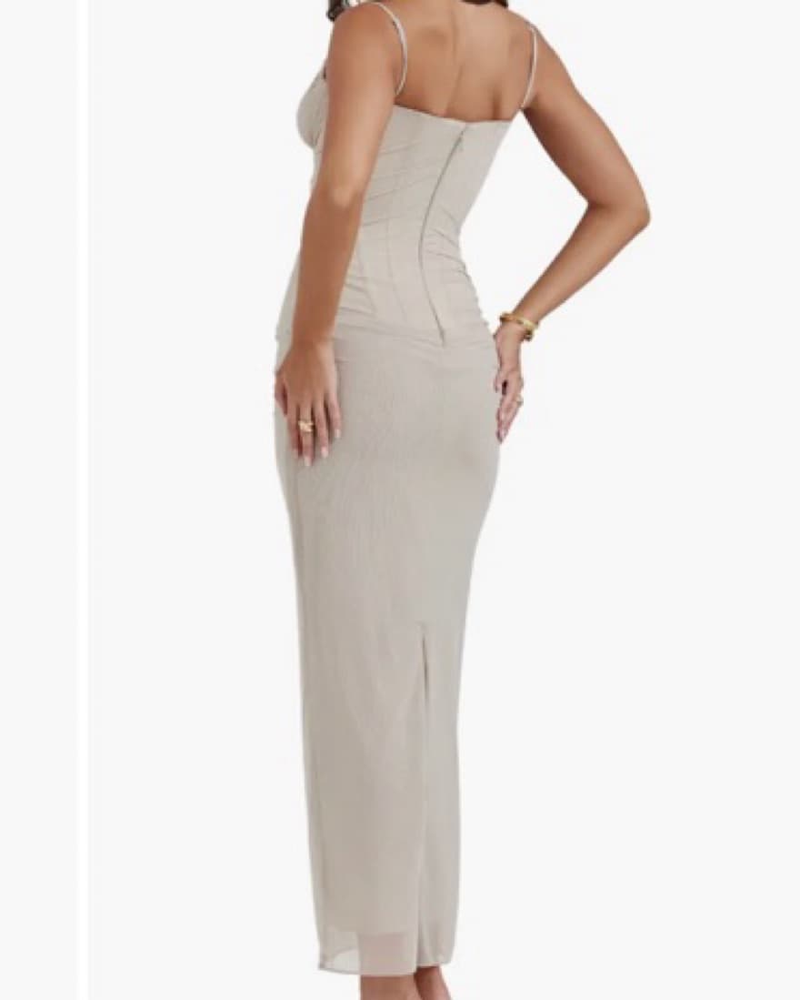 House Of CB- Nalini Mesh Corset Cocktail - Image 2
