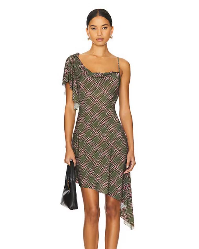 Guizio Plaid Palma Dress - Image 1