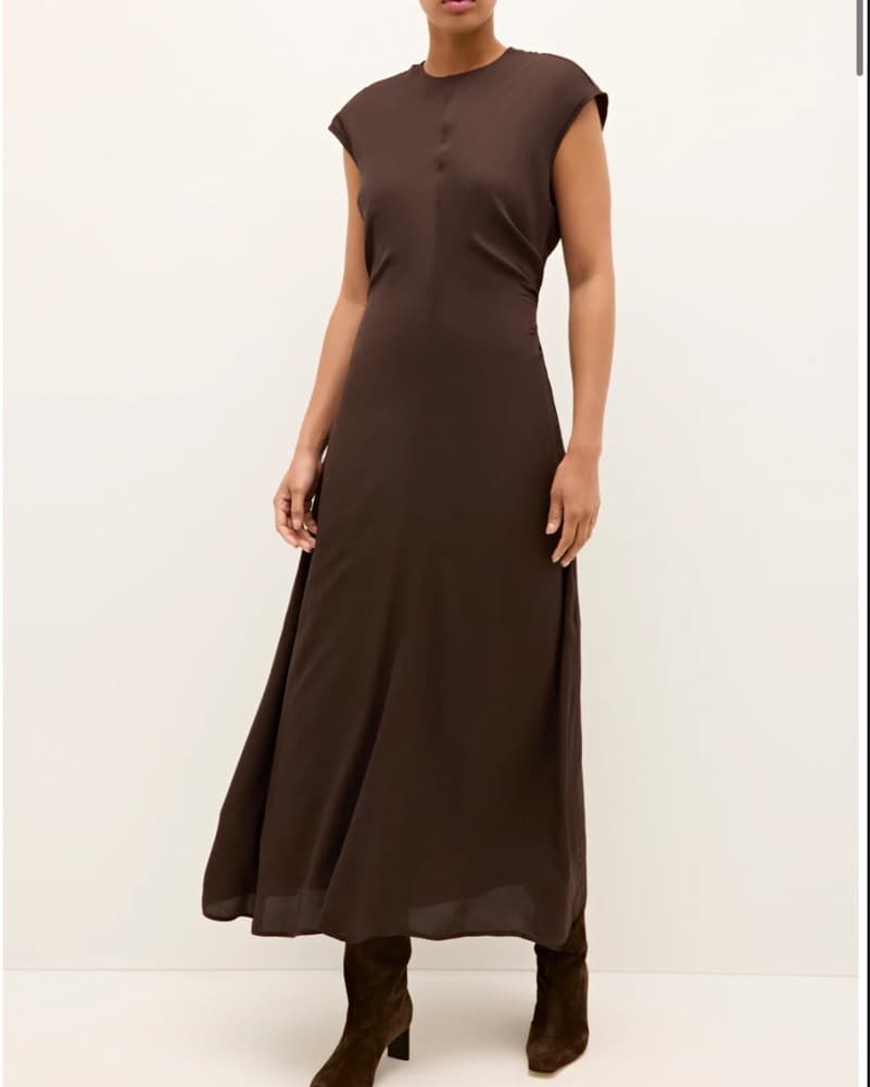 Marie Oliver Zuri cap-sleeve midi dress - Image 1