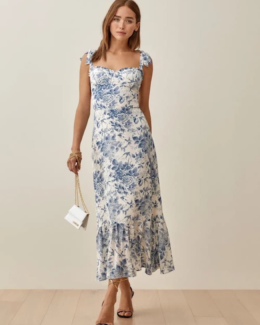 Reformation Nikita Dress In Pompadour - Image 1