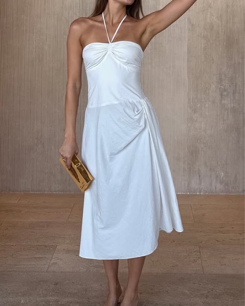 Orseund Iris Bardot Midi Dress - Image 1