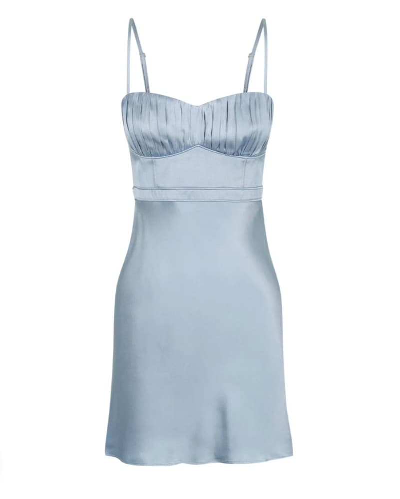La Lune Ruched Mini Dress - Image 1