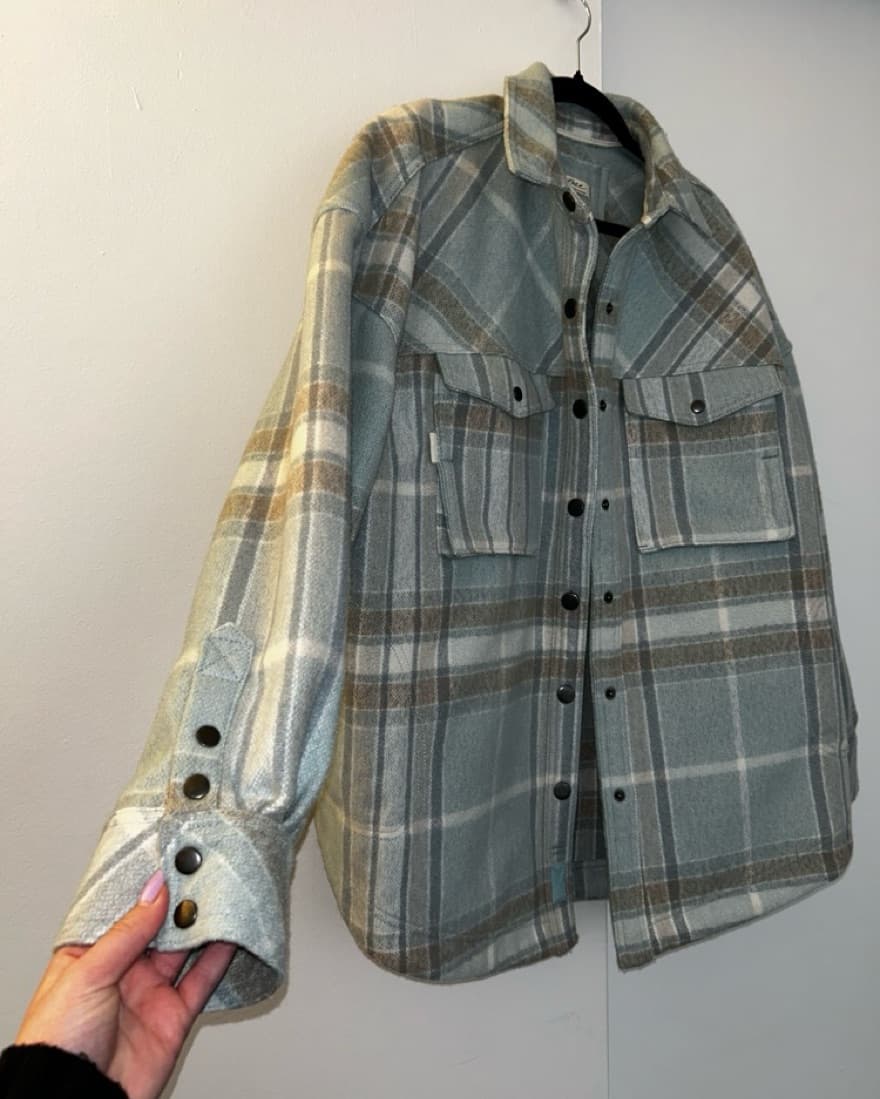 Free People Plaid Oversized Jacket  - Image 2