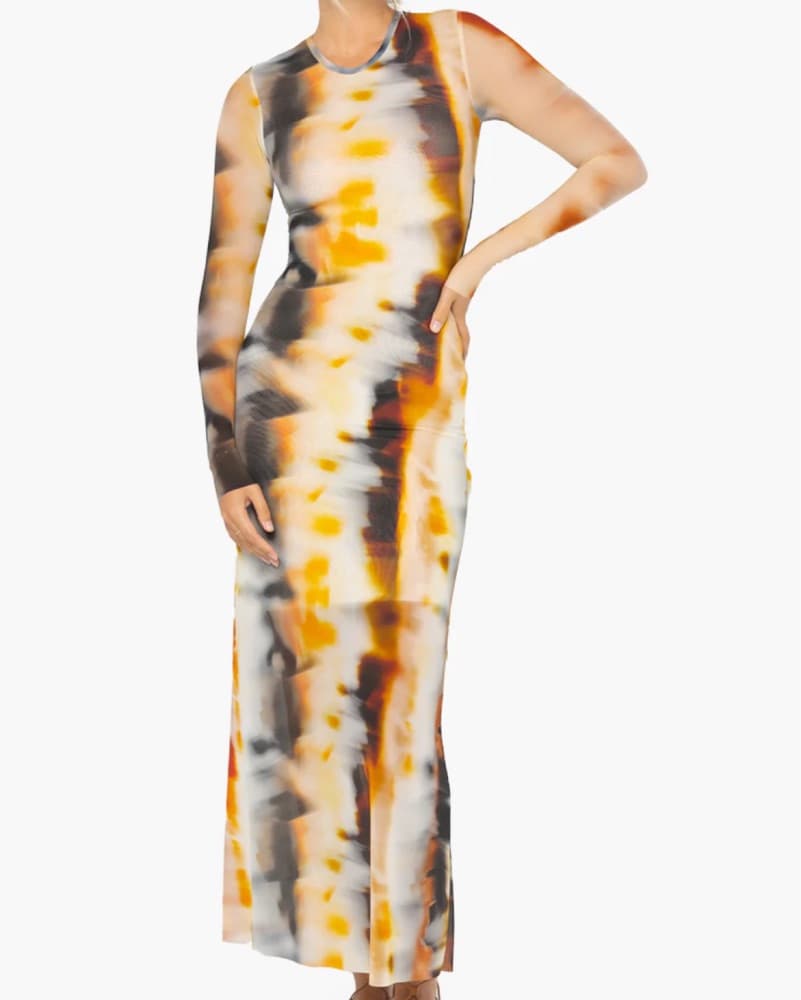 Just Bee Queen Tie Dye Nylon Dress - Image 4