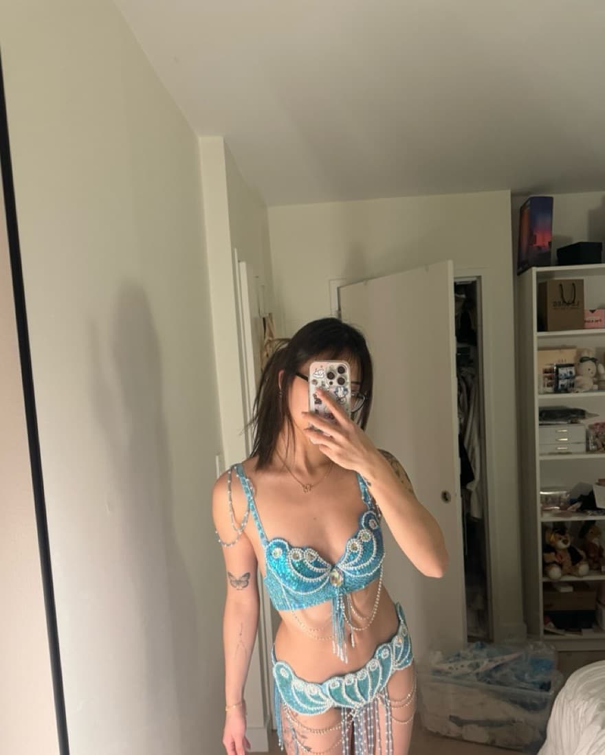 Beaded bra and bottom set - Image 1