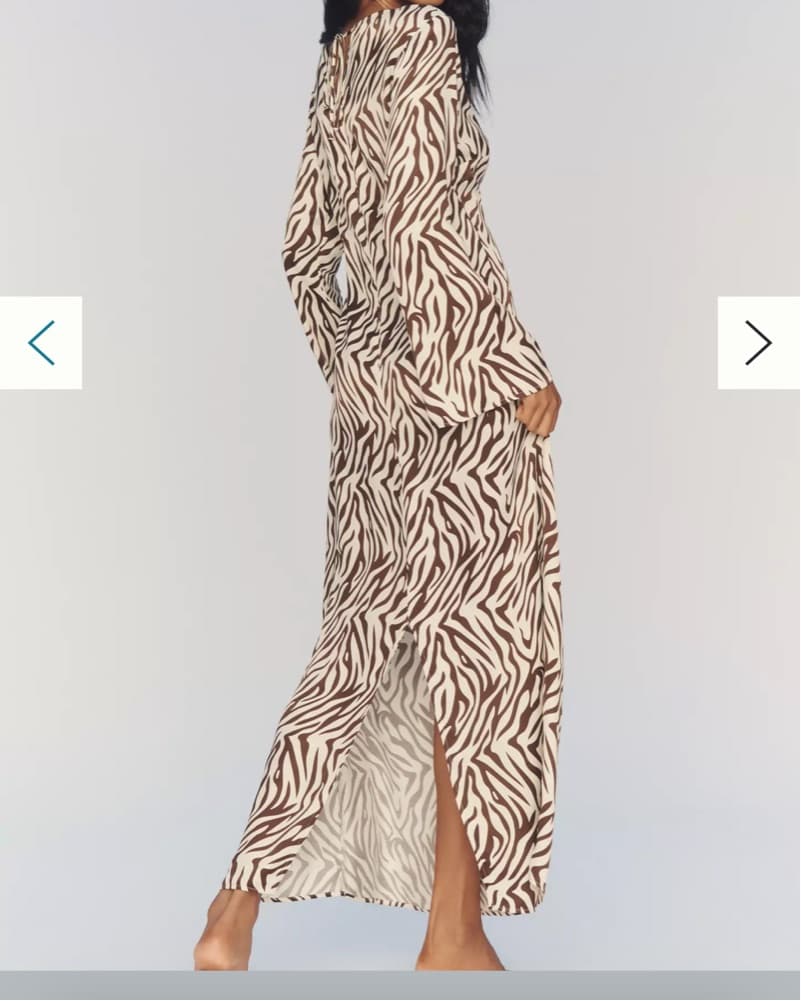 Long Sleeve Slip Dress - Image 2