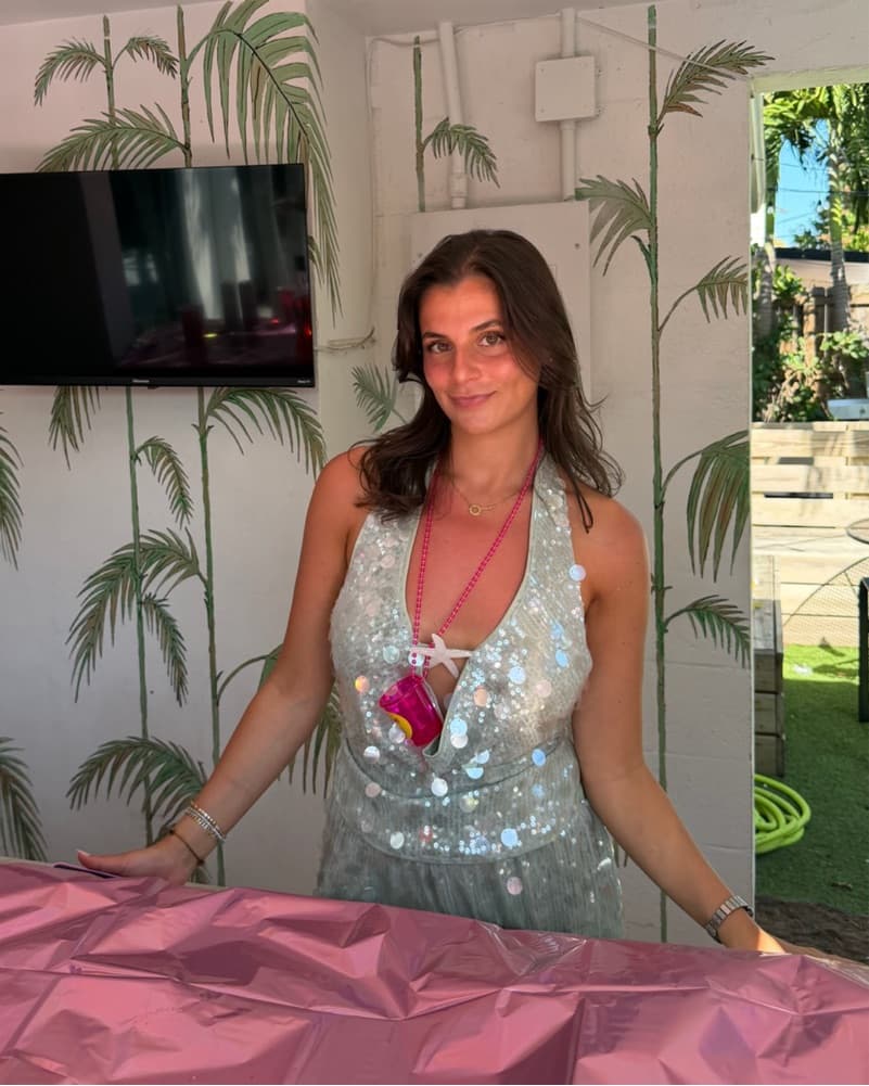 Mint Green Sequin Shorts Set - Image 3