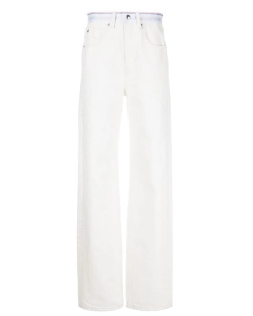 Alexander Wang Logo Waistband Jeans - Image 3
