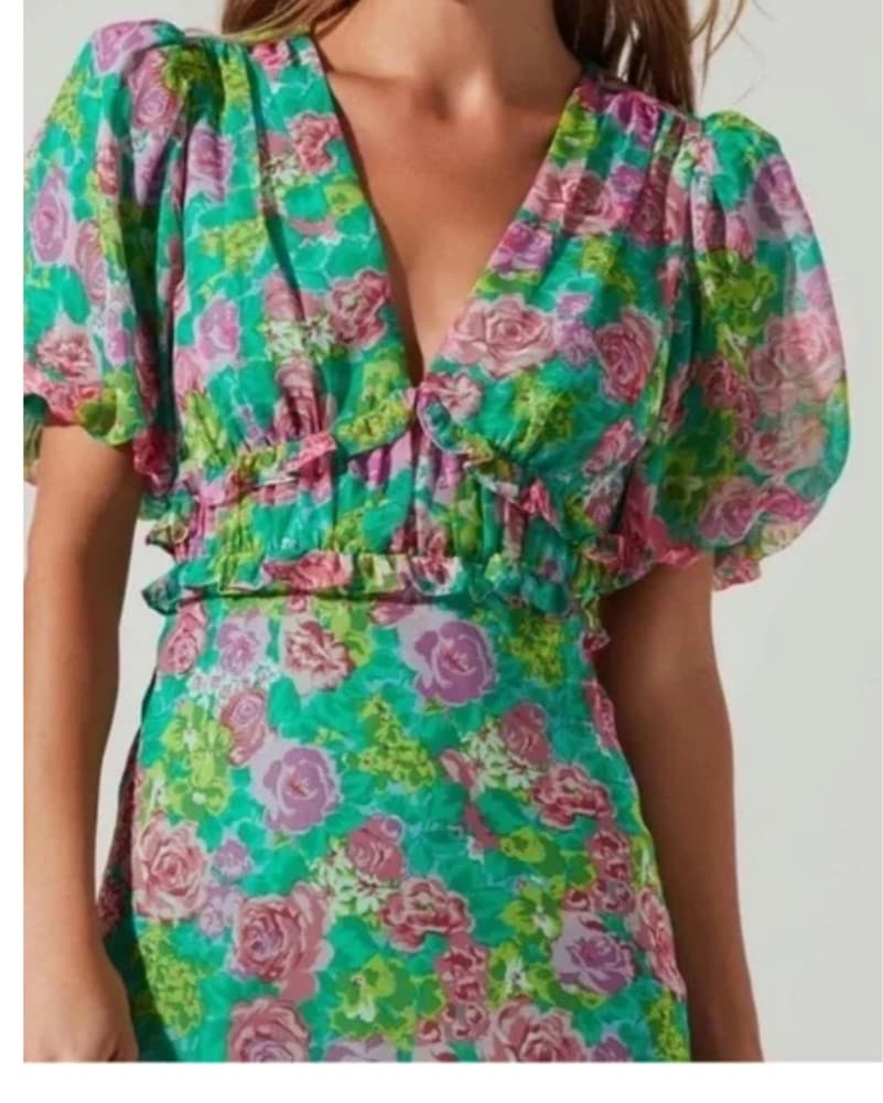 ASTR Esperanza Floral Midi Dress - Image 2