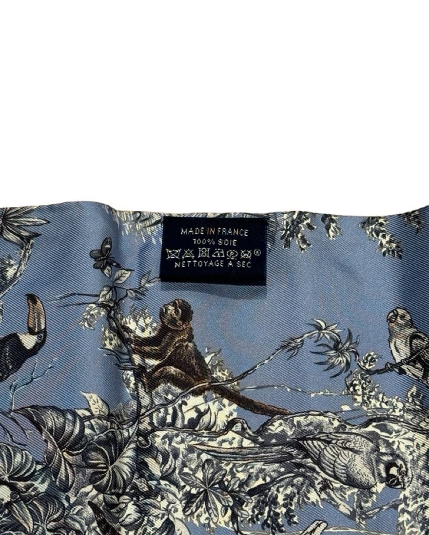 Hermes Blue Maxi Twilly Cut Equateur - Image 3