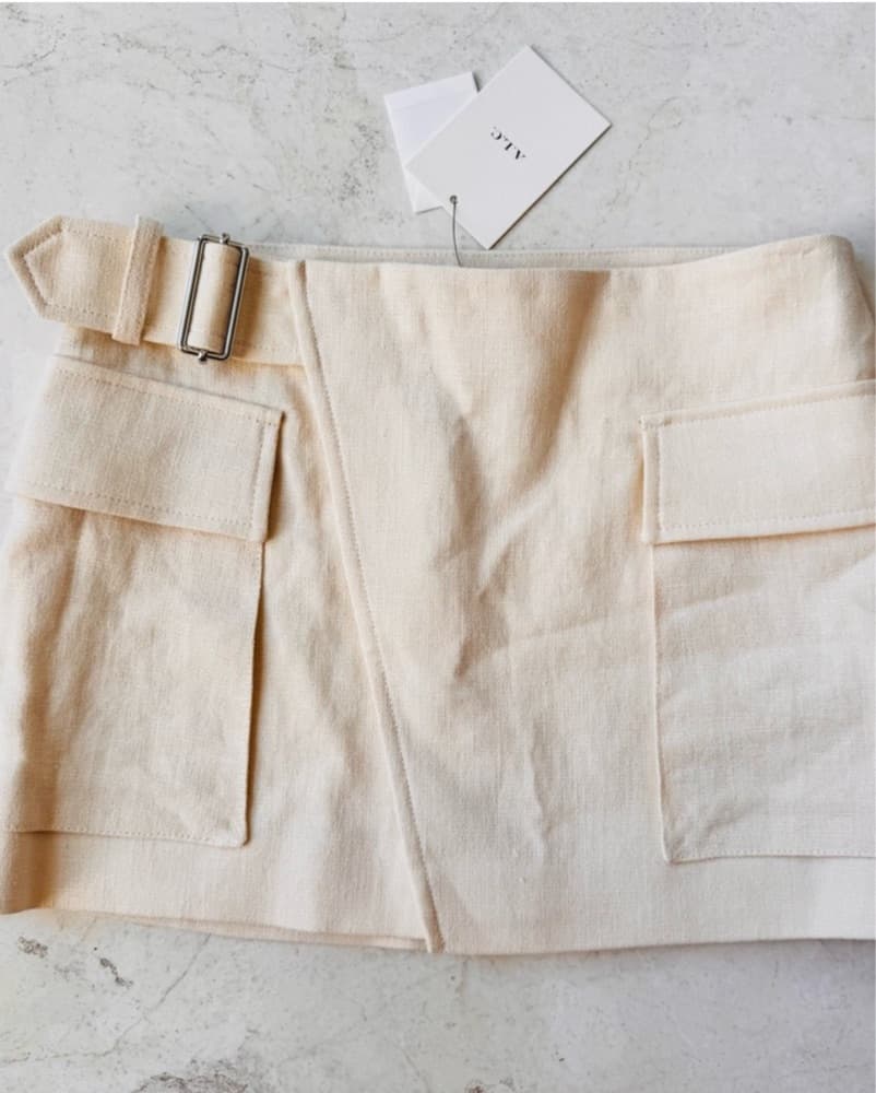 ALC Conan Tan Mini Skirt - Image 3