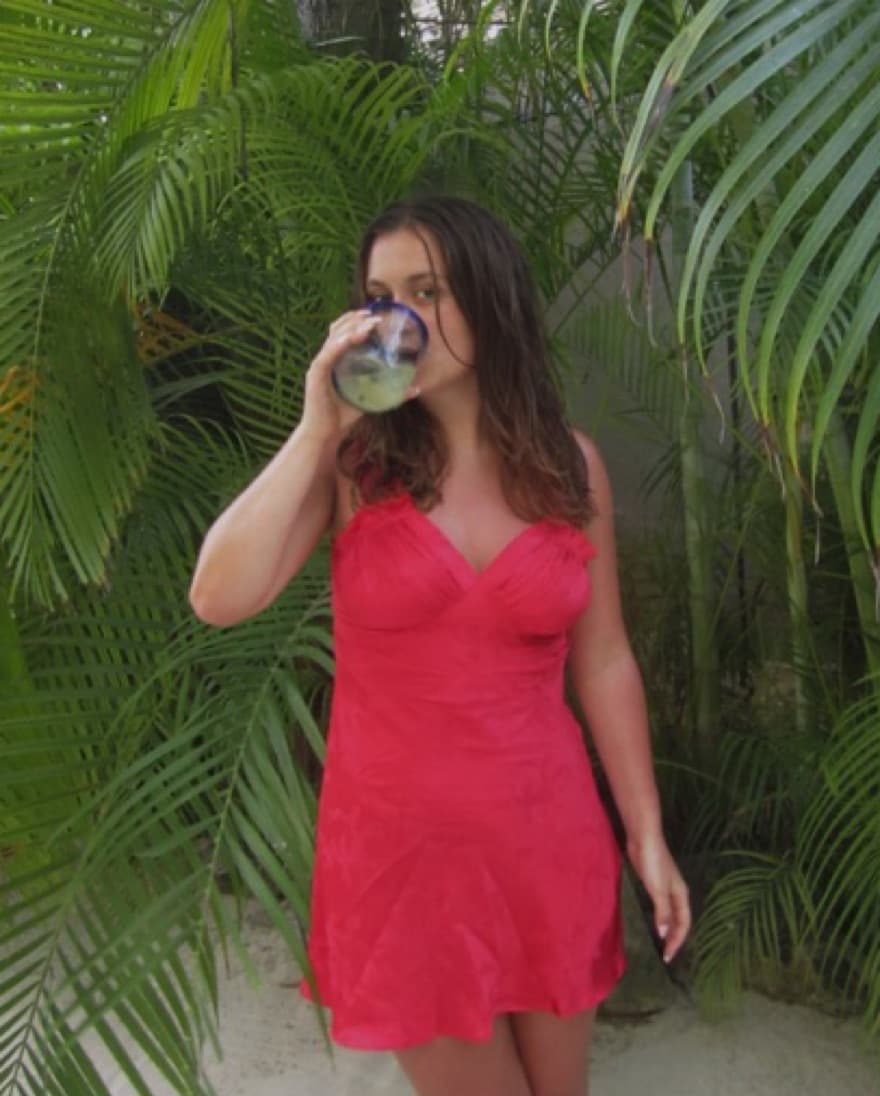 Realisation Par Red Silk Mini Dress  - Image 3
