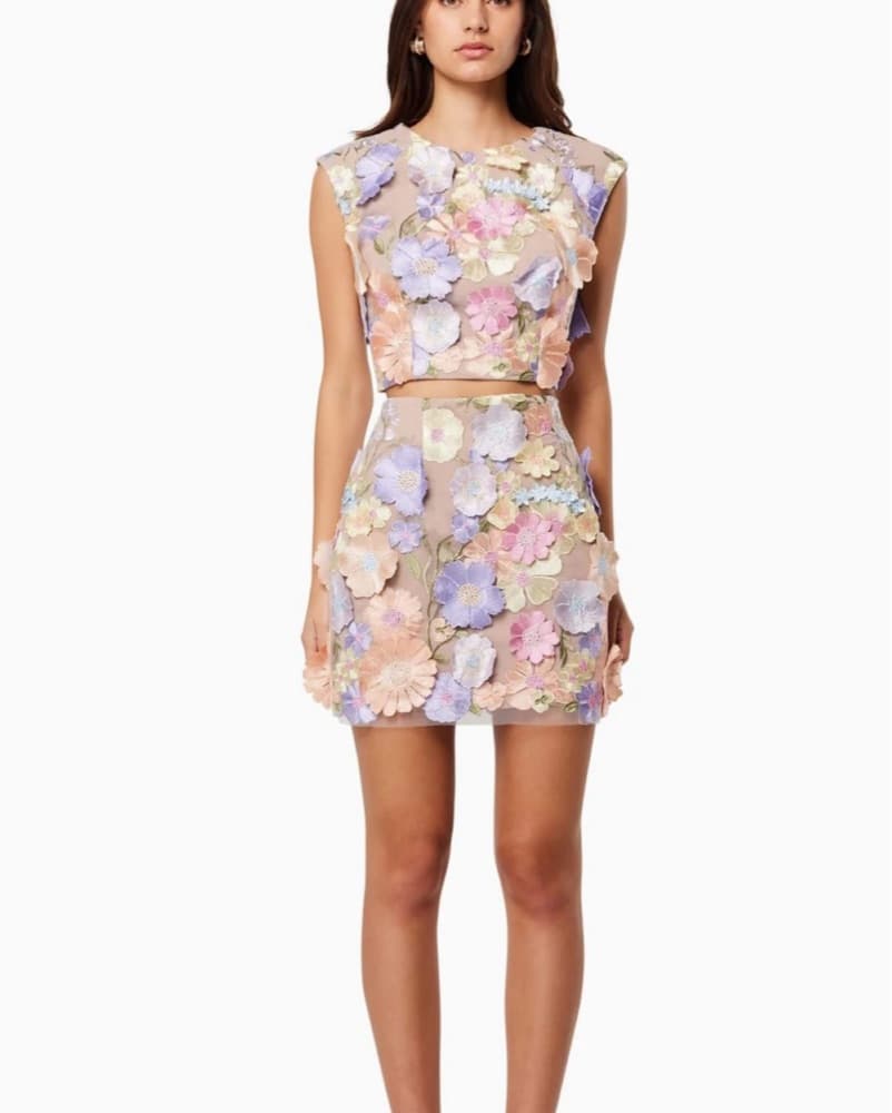 Elliatt Avalynn 3D Lace Skirt Set - Image 1