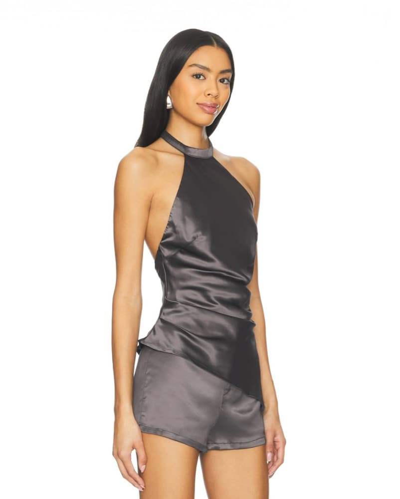 Clo Top & Short Gunmetal Set, Superdown - Image 2