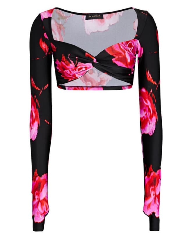 The Andamane Kylie Top in Floral Black - Image 3