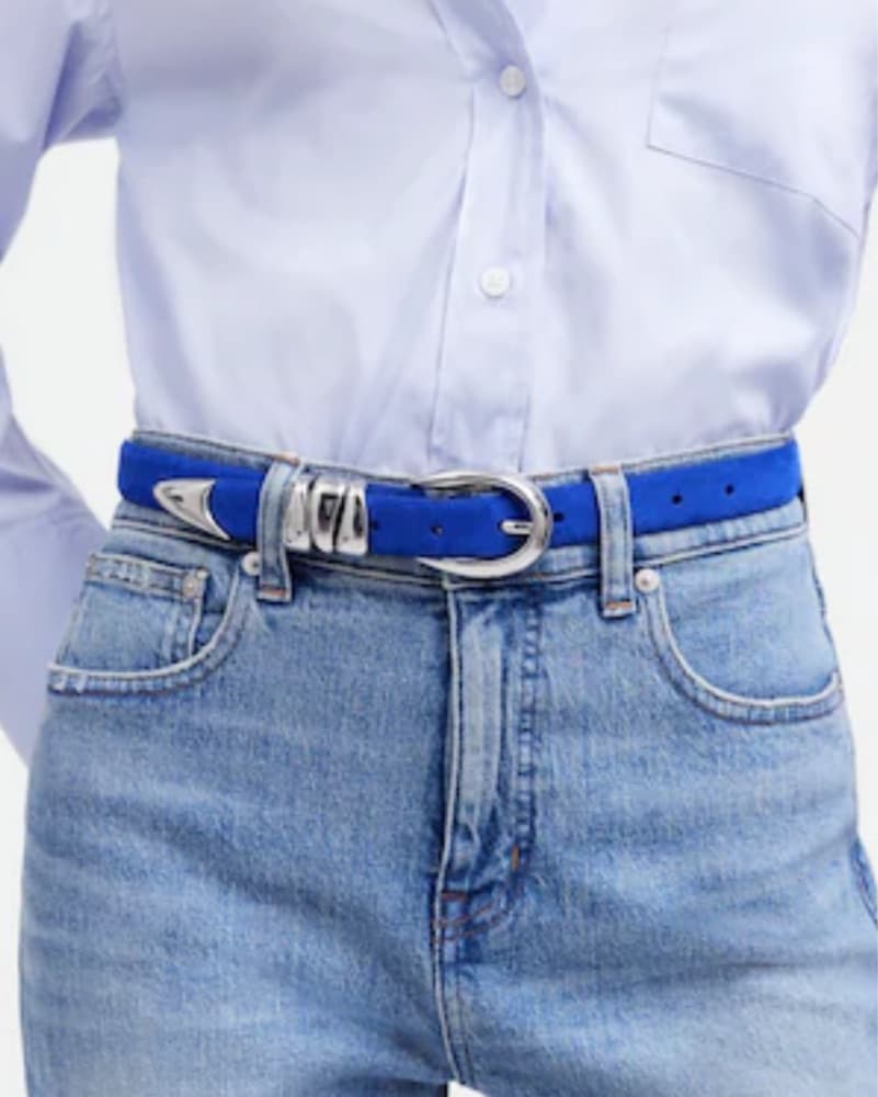 Blue Suede Madewell Belt - Image 2