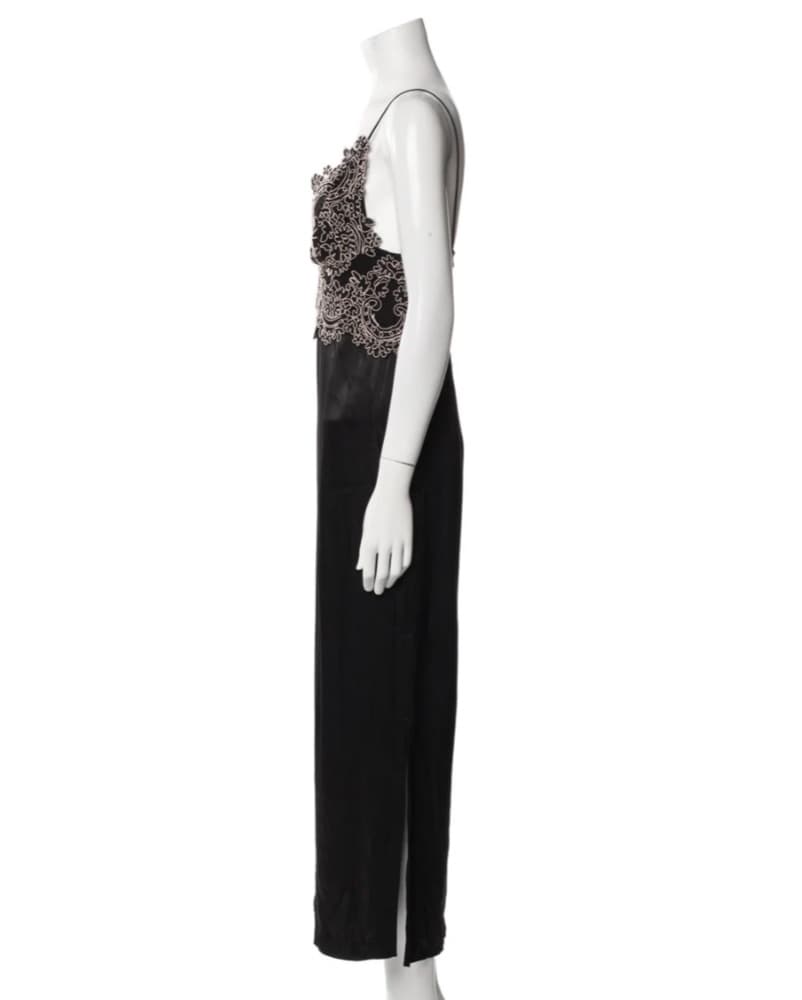Sandro Long Silk Dress  - Image 2