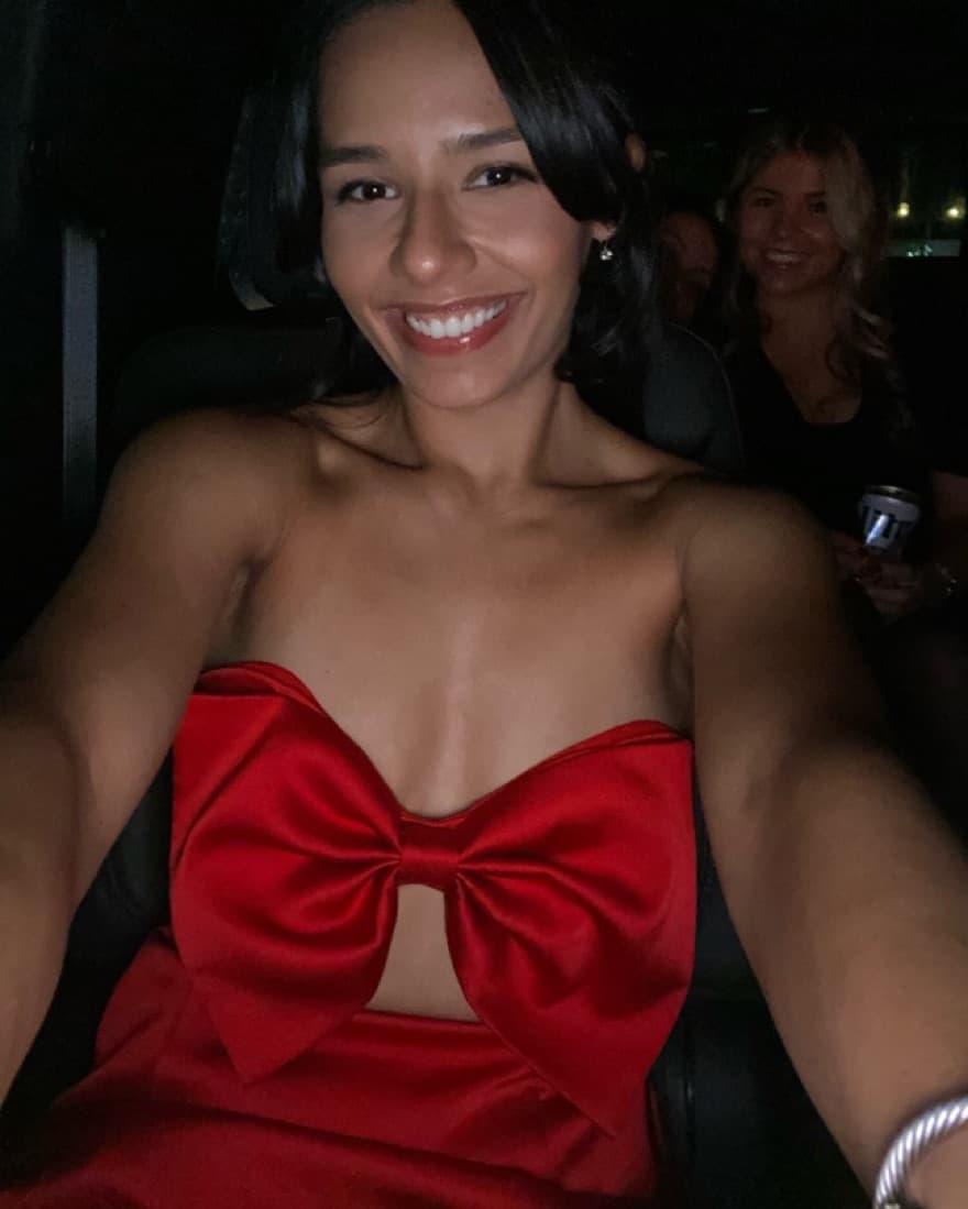 Red Sau Lee Mini Dress - Image 3