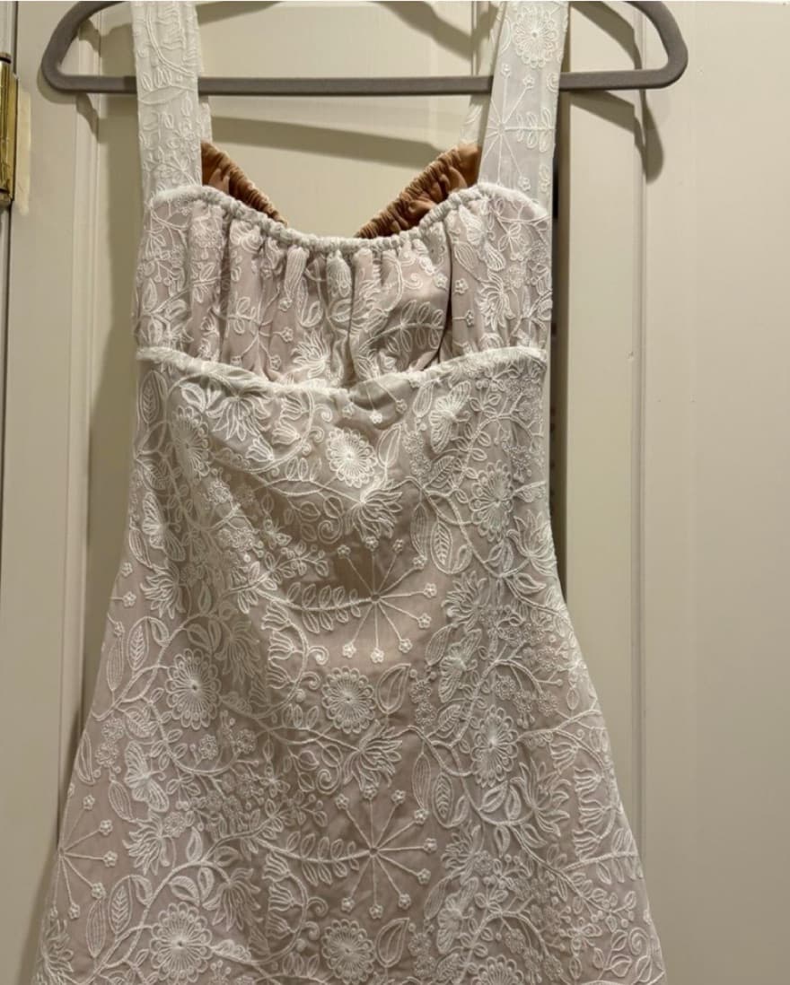 With Jean White Mini Dress - Image 2
