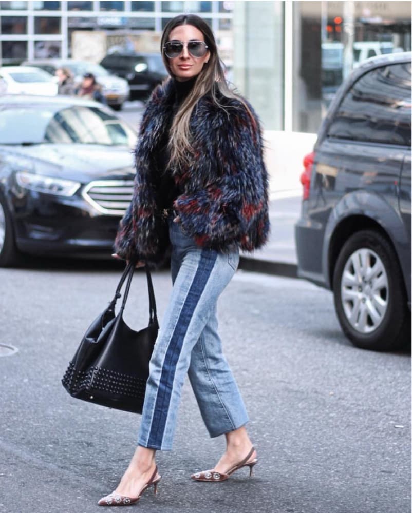 Real Multicolor Fur Coat - Image 3