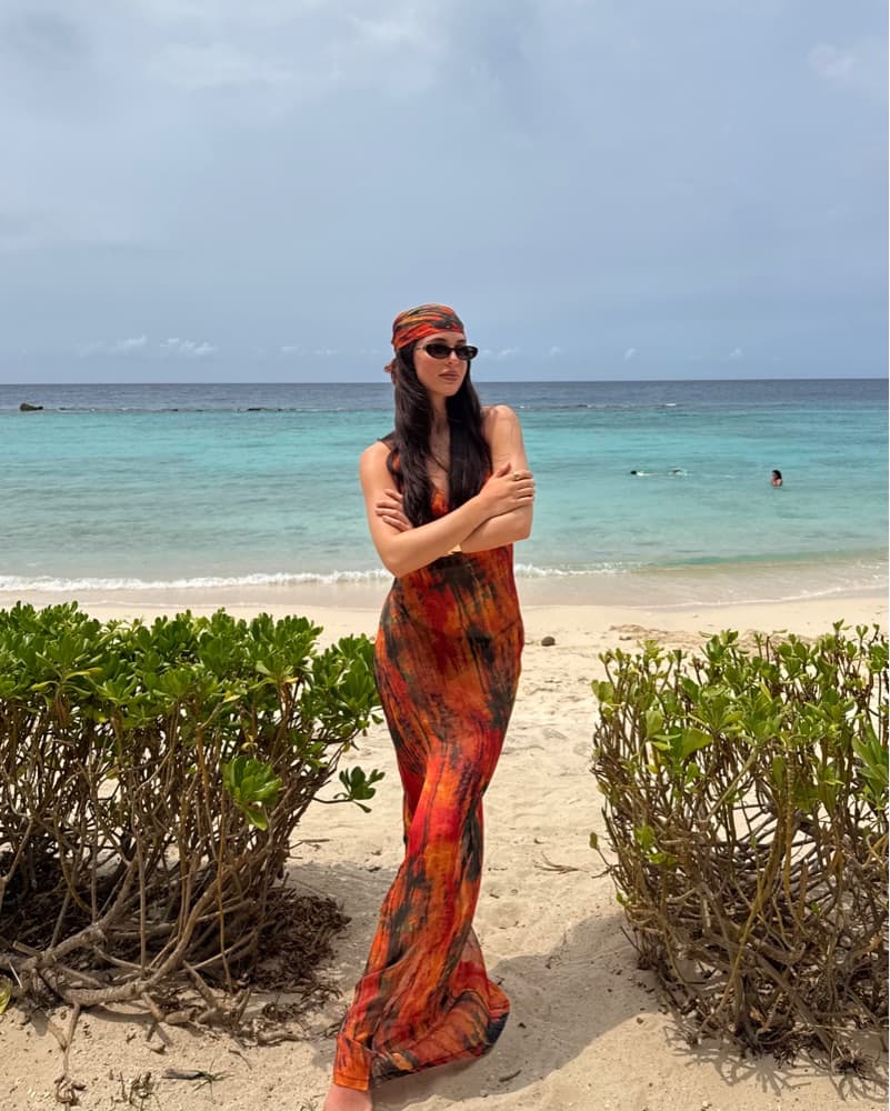 Sheer Beach Cover Up/going Out Outfit  - Image 1