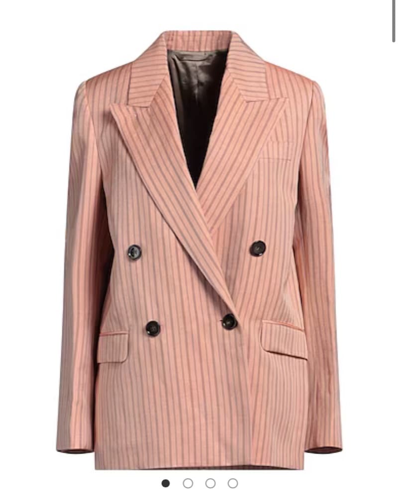 Acne Studios- Pink Stripped Blazer - Image 1