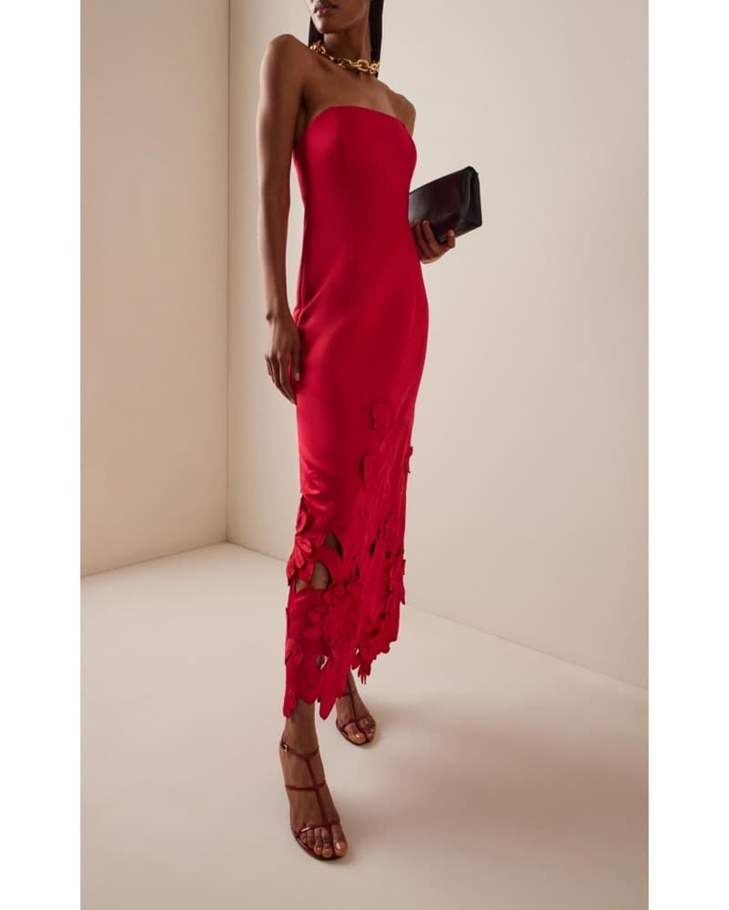 Leo Lin Rayna Red Dress | Red Wedding Guest Dress - Image 2