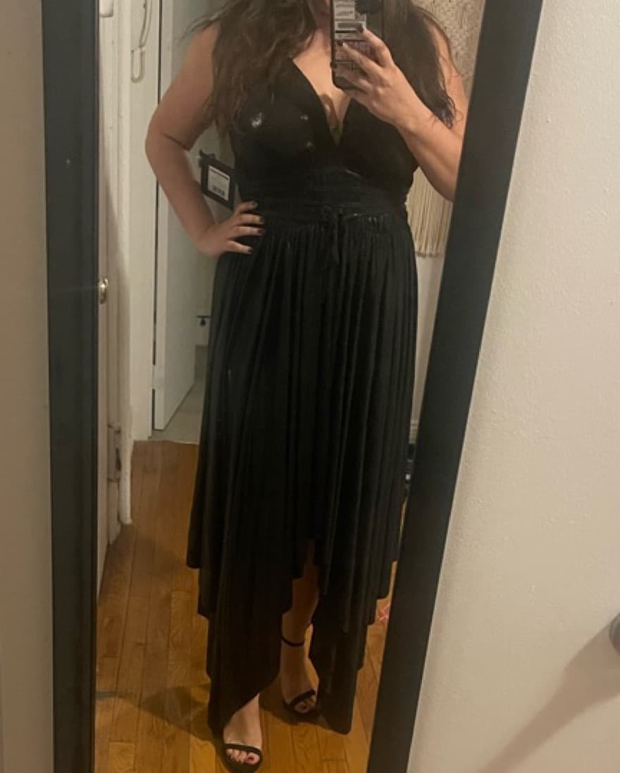 NORMA KAMALI V-Neck Long Dress - Image 2