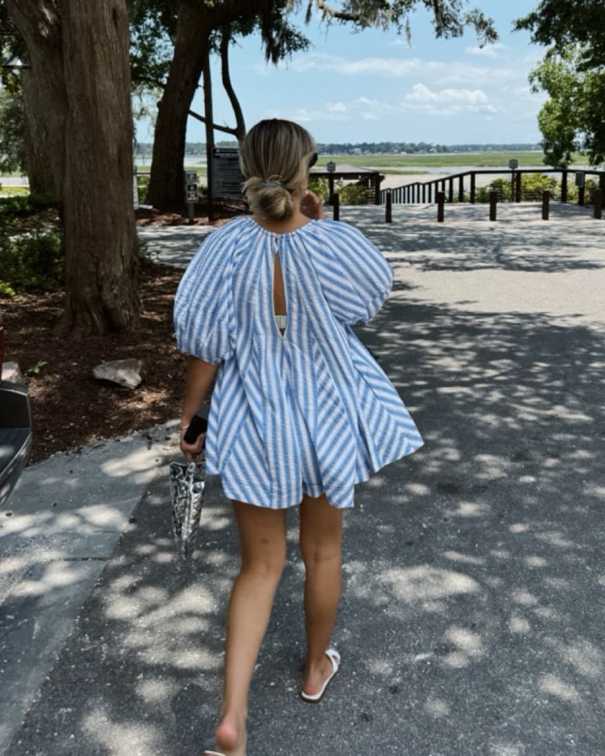 Striped Romper - Image 2